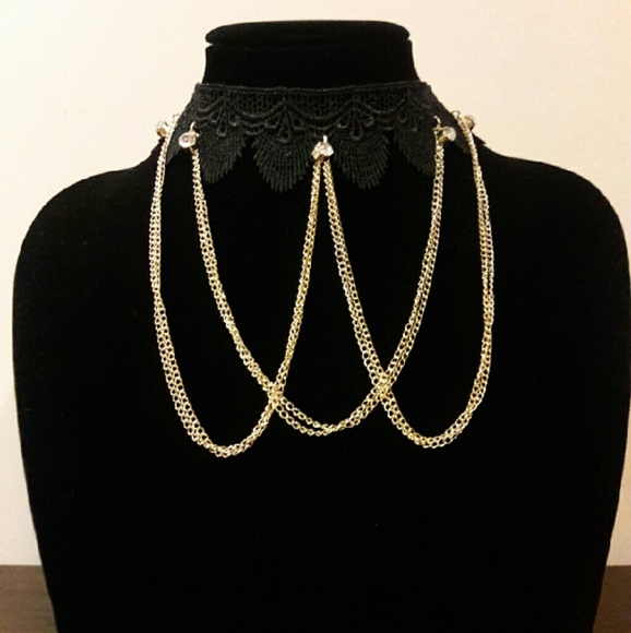 Accessories Vintage Gold Lace Choker Poshmark