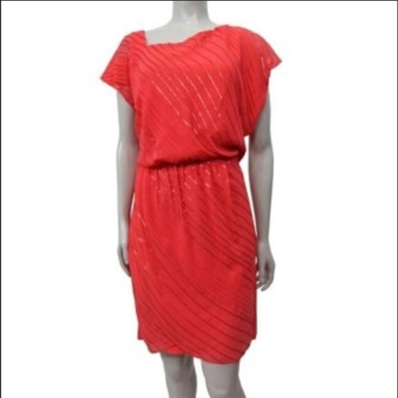 Vince Camuto coral sequined dress