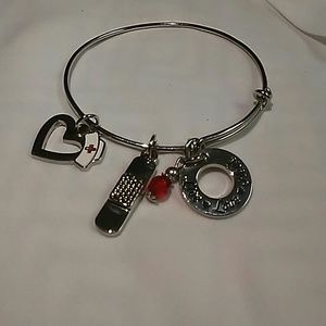 Nursing charm bracelet