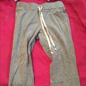 Gray sweatpants