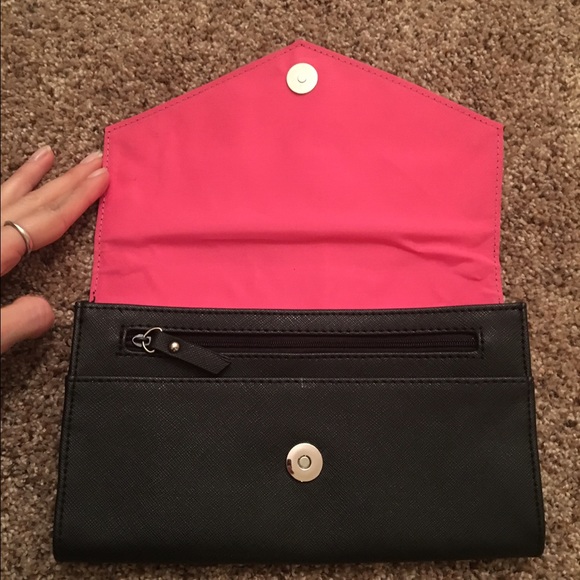 Nwot Black & rhinestone clutch - Picture 3 of 4