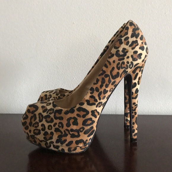 Charlotte Russe Shoes - Charlotte Russe Leopard Print Pumps
