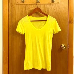 Yellow J. Crew Vintage Cotton T