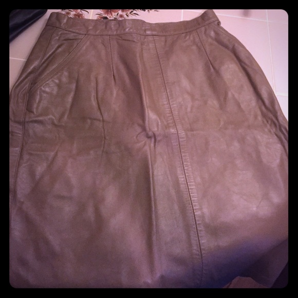 Dresses & Skirts - Genuine Leather Mini Skirt
