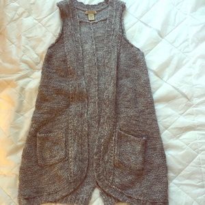 Grey sweater vest