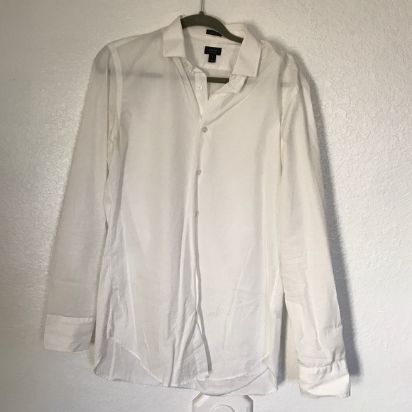 Men's white j. Crew dress shirt size medium.