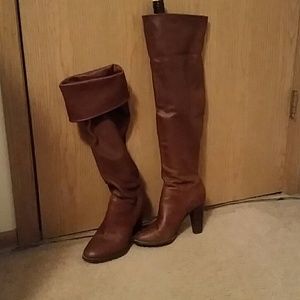 Leather convertible boots