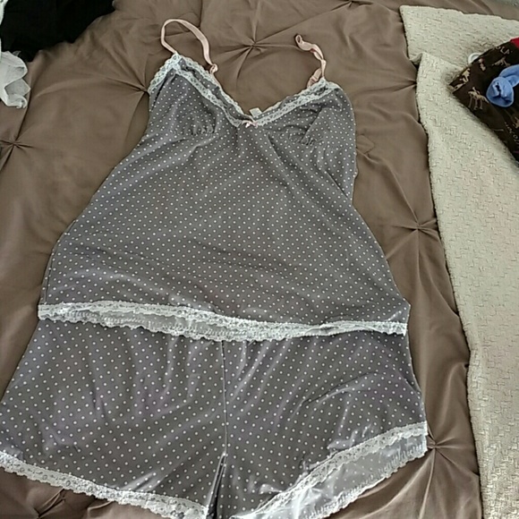 Silk lingerie/sleepwear set