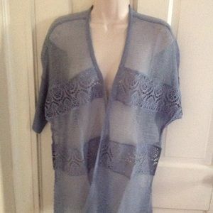 Chico's Larkyn Lace Cardigan Size 1 (8-10) $89 NWT