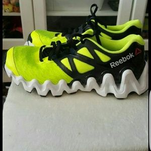 Neon Yellow Reeboks