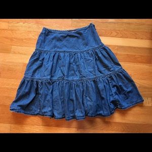 Chaps Denim Skirt