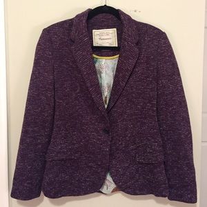 Cartonnier Purple Tweed Blazer