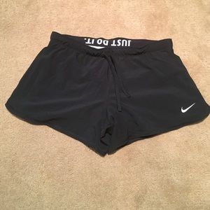 Nike running shorts with built in spandex shorts
