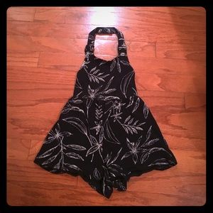 Toddler girls backless romper