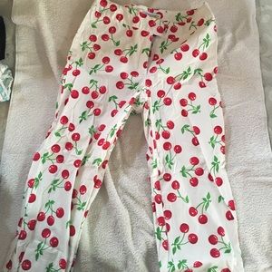 White cherry capris