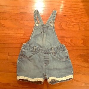Toddler girls jean overalls