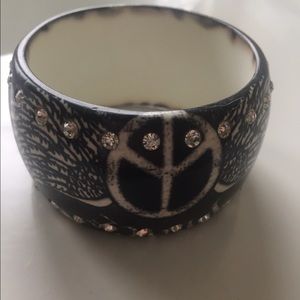 Unique black bangle boutique bracelet
