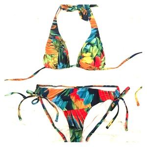 ABS Allen Schwartz - TropicalFeather Print Bikini