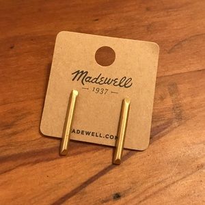 Madewell Lightbeam Earrings in Vintage Gold