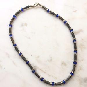 Jewelry - Gray and Blue Beaded Necklace Jewelry - Gray and Blue Beaded Necklace