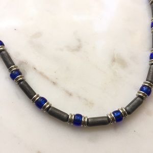 Jewelry - Gray and Blue Beaded Necklace Jewelry - Gray and Blue Beaded Necklace