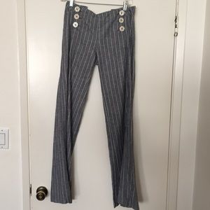 Brand new linen flare pants