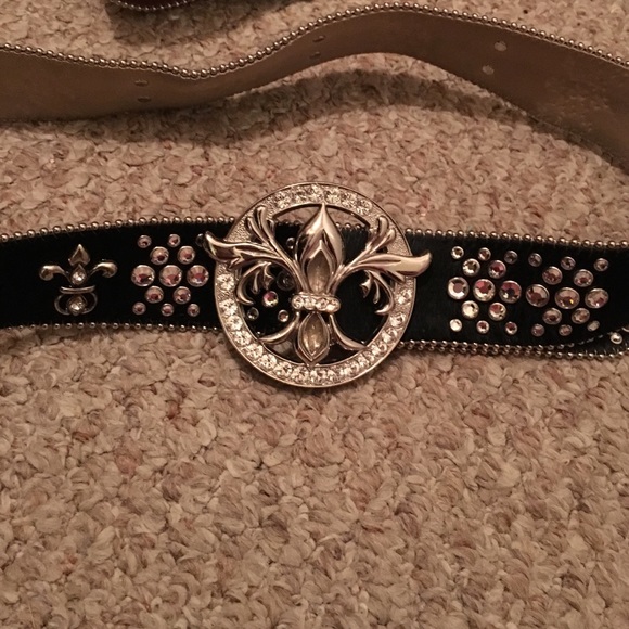 Black B.B. Simon belt - Picture 1 of 4