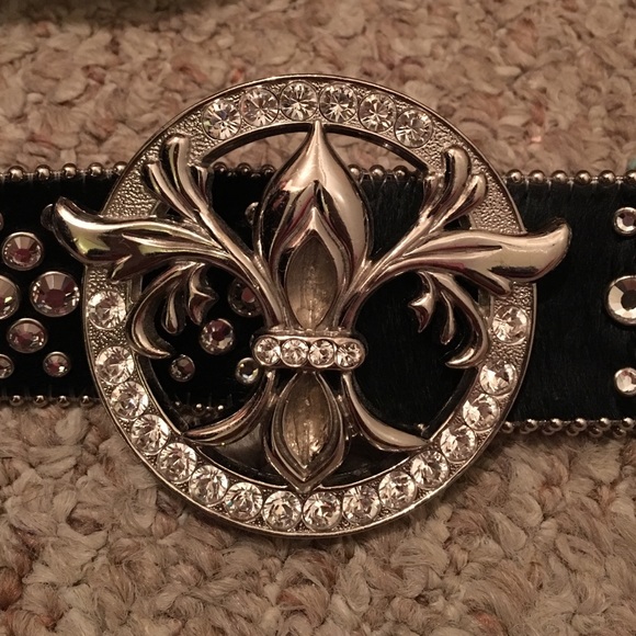 Black B.B. Simon belt main image 4