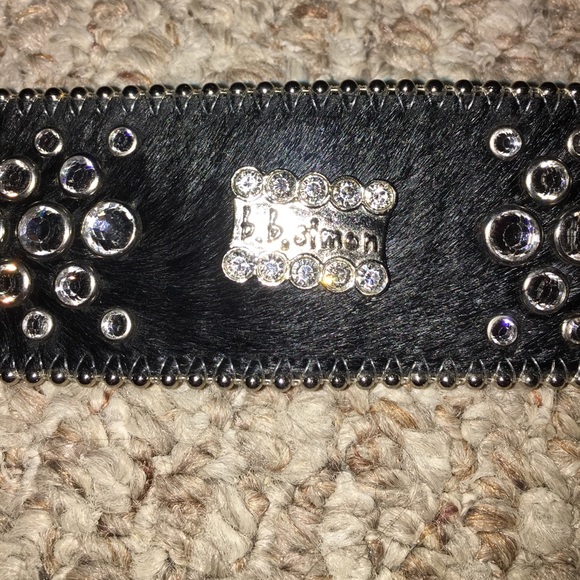 Black B.B. Simon belt main image 3