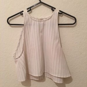 American Apparel pinstripe crop top