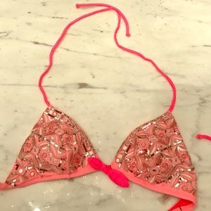 NWT Size S Victoria's Secret Triangle Bikini Top👙