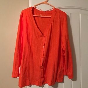 Orange cardigan