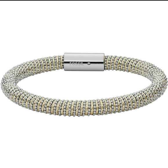 Fossil Spring 16 Gold and Silver Tube Bracelet