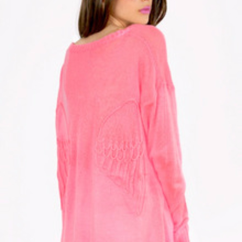 Tobi Pink wing sweater