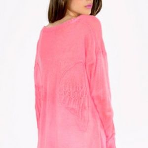 Tobi Pink wing sweater