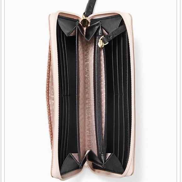 KS glitter bug rose gold zip wallet valentine - Picture 2 of 4