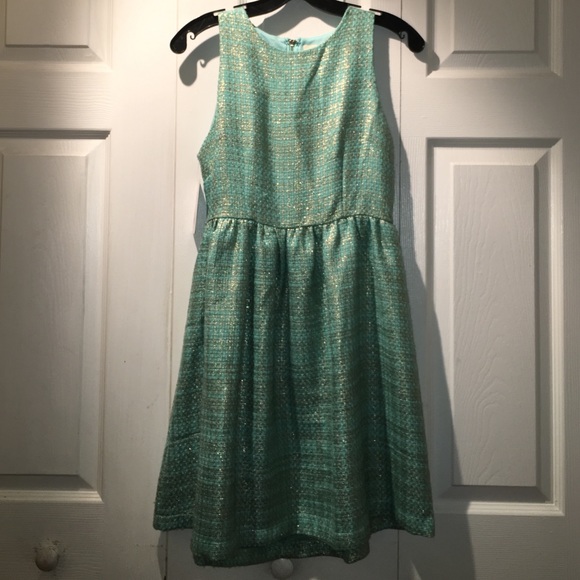 Two-zip mint dress with open back, never worn!