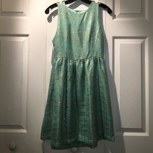 Two-zip mint dress with open back, never worn!