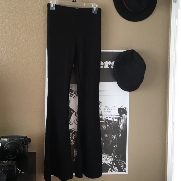Black bell bottom pants