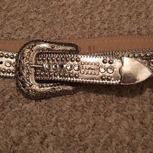 Silver BB Simon belt