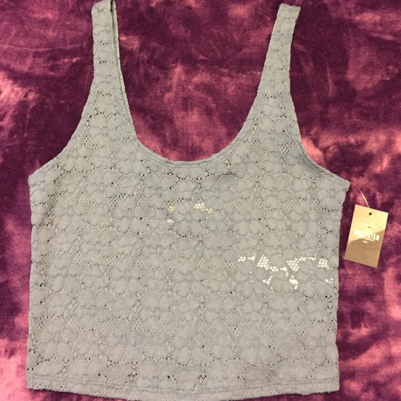 Hollister lace crop top
