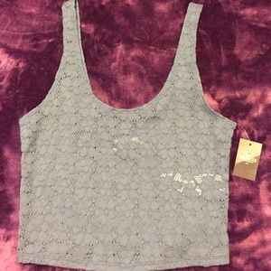 Hollister lace crop top