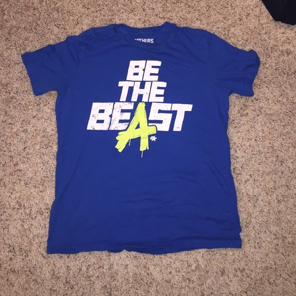 Blue short sleeve boys shirt