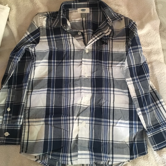 Blue button down long sleeve for boys - Picture 2 of 2