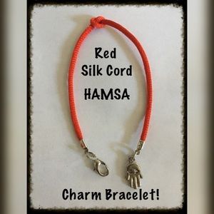 Red String HAMSA charm bracelet