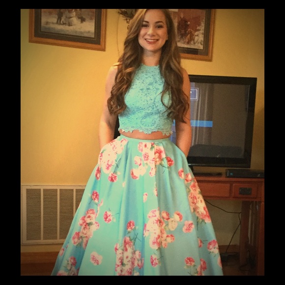 Sherri Hill Two Piece Prom Gown
