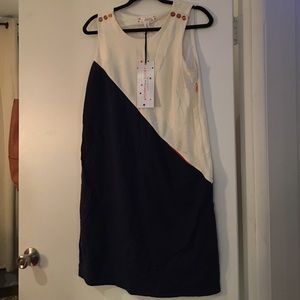 NWT TOMMY HILFIGER Navy & white systematical dress