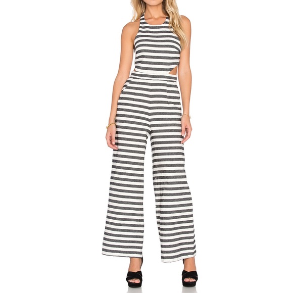 Mara Hoffman - Cutout Jumpsuit - Stripe Jacquard