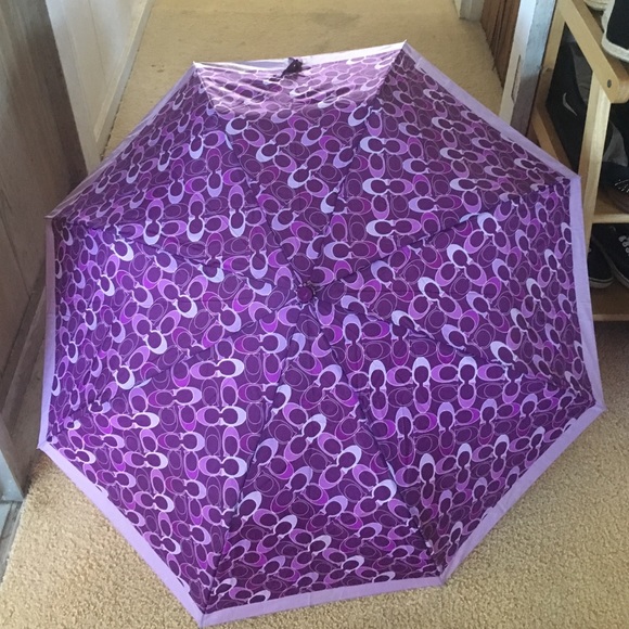 Purple Coach Umbrella