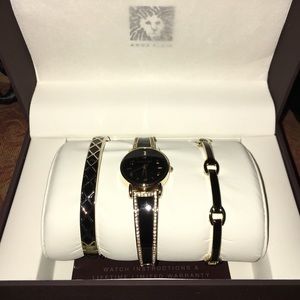 Anne Klein watch and bangle set